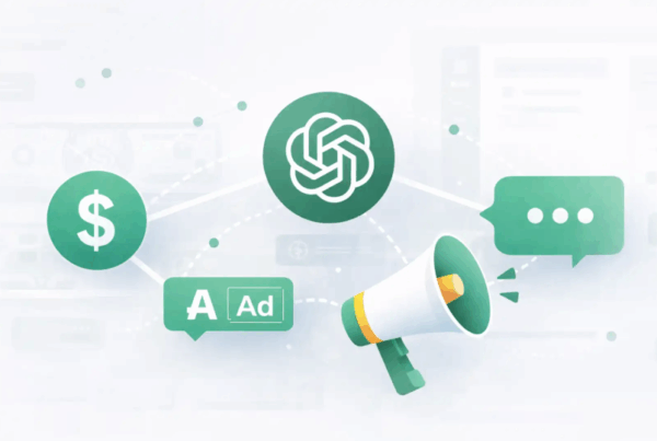 OpenAI ads announcement vector image