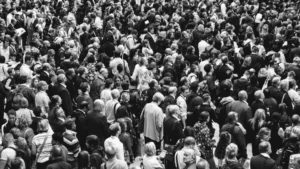 Black and white crowd – invisible search and SEO/GEO