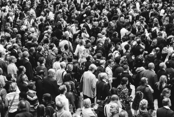 Black and white crowd – invisible search and SEO/GEO